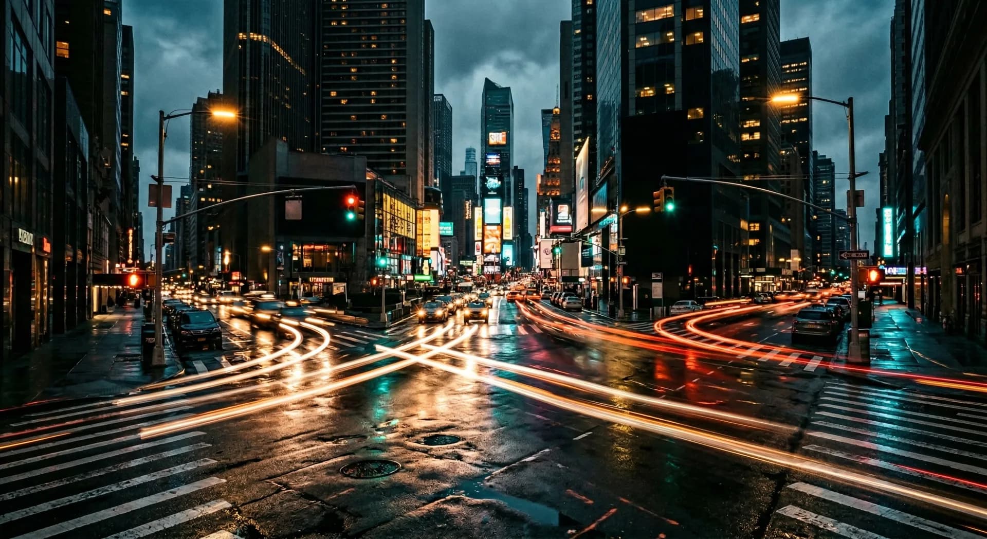 Aftermath of a car accident on a city street