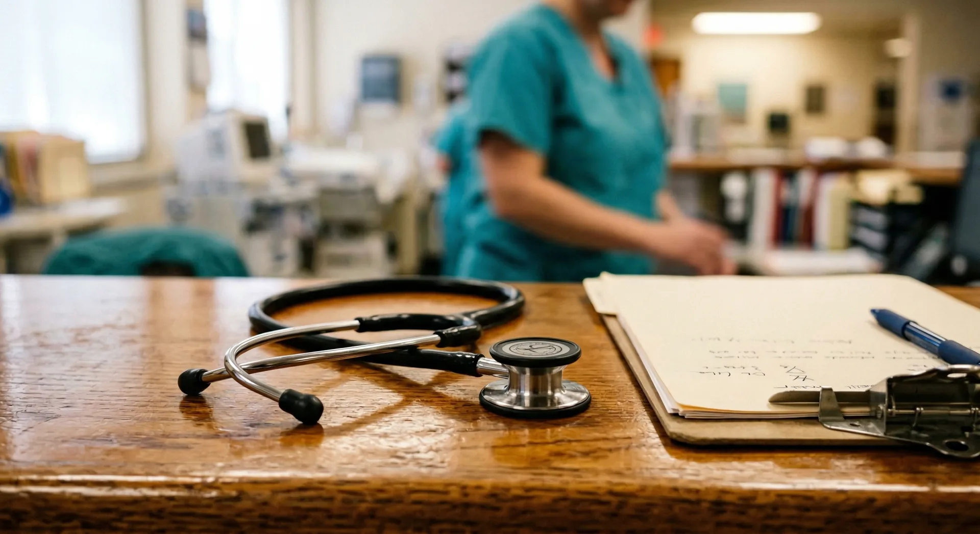 Medical equipment in a modern hospital setting
